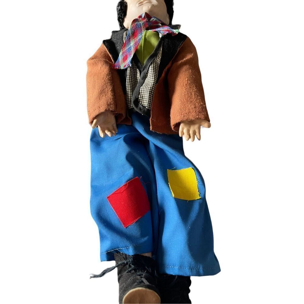 1950s Baby Barry’s Emmett Kelly Willie The Clown Hobo Doll Action Figure 16” - Picture 7 of 13